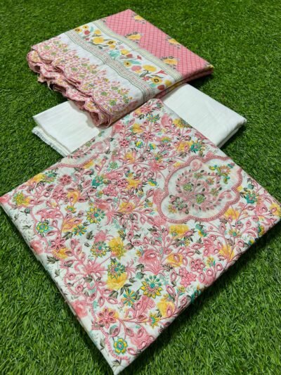 RIWAYAT Premium Embroidered Khaddar Suit 3pc Light skin