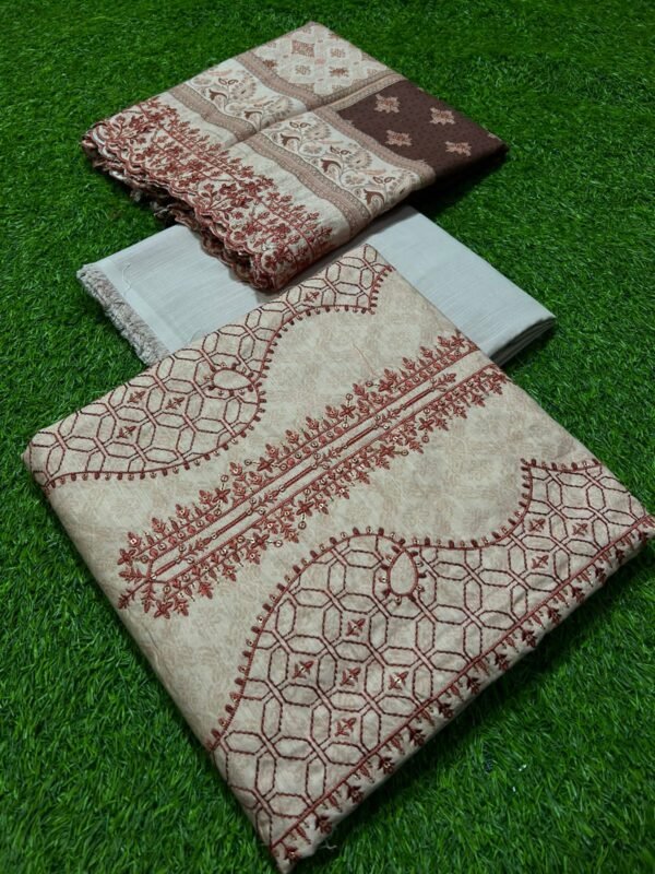 RIWAYAT Premium Embroidered Khaddar Suit 3pc skin