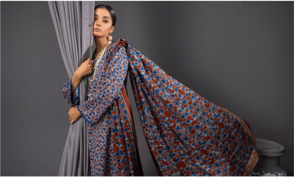 Soha By Orang Linen Suit 3pc | Tortilla - Image 5