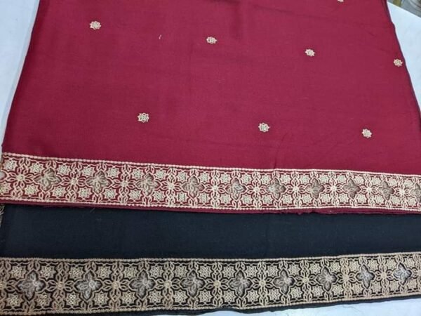 Embroidered Ladies Pashmina Shawls - Image 4