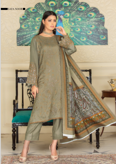 afsaneh by safa noor SN-02-2 Safa Noor Afsaneh Premium Embroidered Collection 3 Pc - SN-02 - Image 2