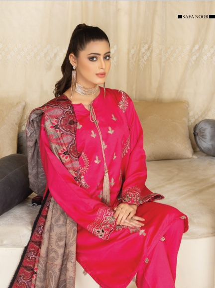 afsaneh by safa noor SN-06-3 Safa Noor Afsaneh Premium Embroidered Collection 3 Pc - SN-06 - Image 3
