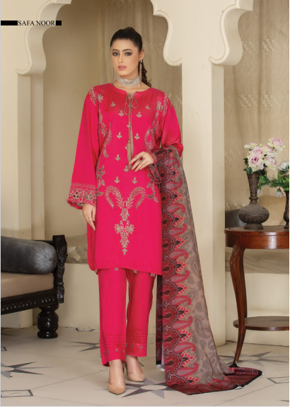 afsaneh by safa noor SN-06 Safa Noor Afsaneh Premium Embroidered Collection 3 Pc - SN-06