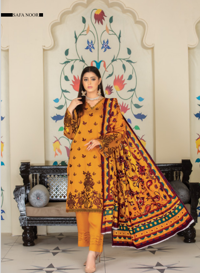 afsaneh by safa noor SN-10-2 Safa Noor Afsaneh Premium Embroidered Collection 3 Pc - SN-10 - Image 2