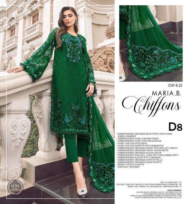 Maria B Chiffons Wedding Collection - D8 - Image 2