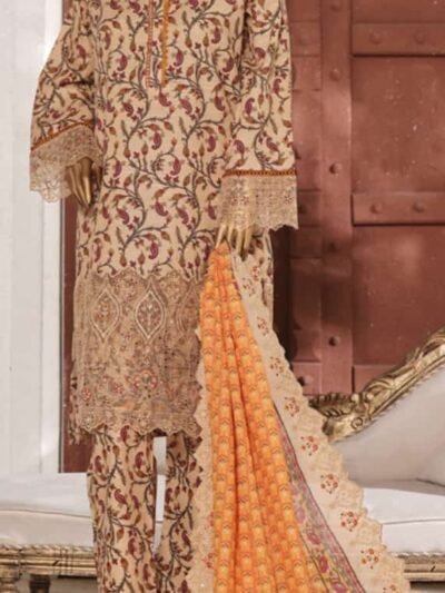 Riwayat Premium Embroidered Khaddar Collection 3pc | BH269921036