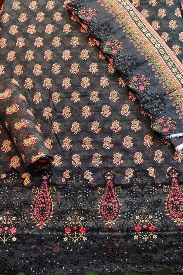 Riwayat Premium Embroidered Khaddar Collection 3pc | BH269921034 - Image 3