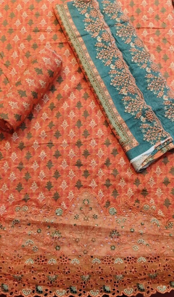 Riwayat Premium Embroidered Khaddar Collection 3pc | BH269921037 - Image 2
