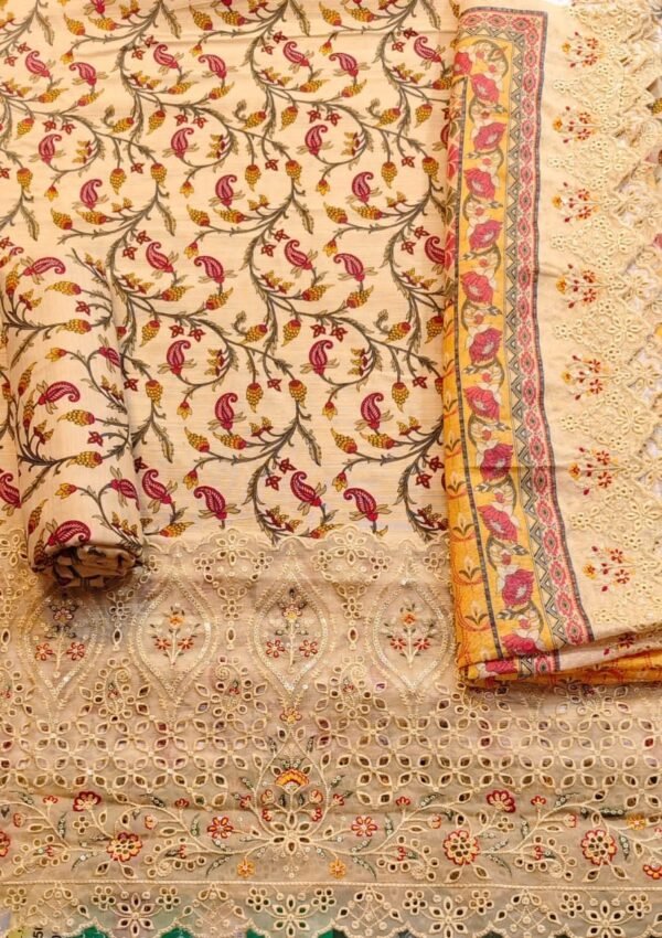 Riwayat Premium Embroidered Khaddar Collection 3pc | BH269921036 - Image 2