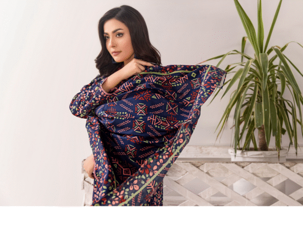 Soha By Orang Linen Vol 6 3pc | Lapis - Image 2