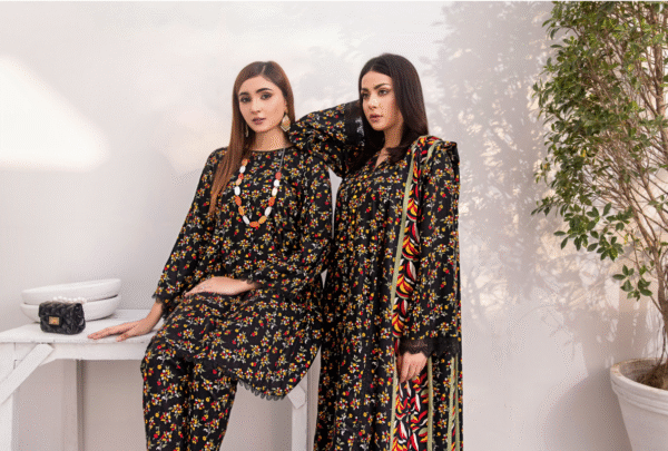 Soha By Orang Linen Vol 6 3pc | Panther - Image 4