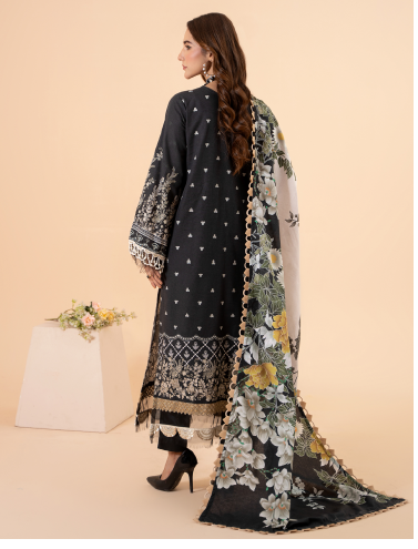 alyssa back Mausummery Unstitched Khaddar Collection 3pc | Alyssa - Image 3