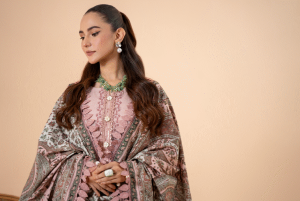 Mausummery Unstitched Khaddar Collection 3pc | Camellia - Image 2
