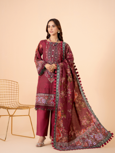 Mausummery Unstitched Khaddar Collection 3pc | Flora