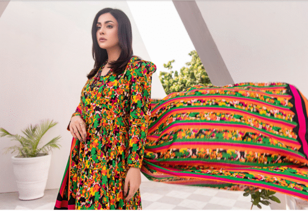 Soha By Orang Linen Vol 6 3pc | Fuchsia - Image 2
