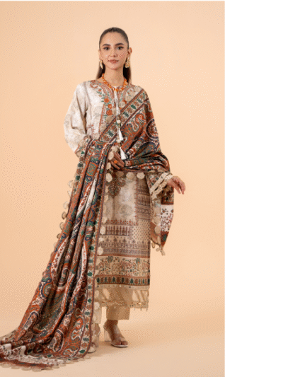 Mausummery Unstitched Khaddar Collection 3pc | Gardenia