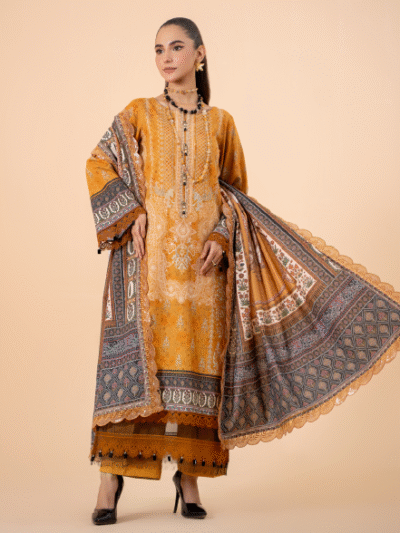 Mausummery Unstitched Khaddar Collection 3pc | Hazel