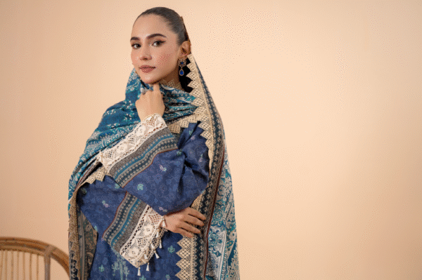 Mausummery Unstitched Khaddar Collection 3pc | Iris - Image 2