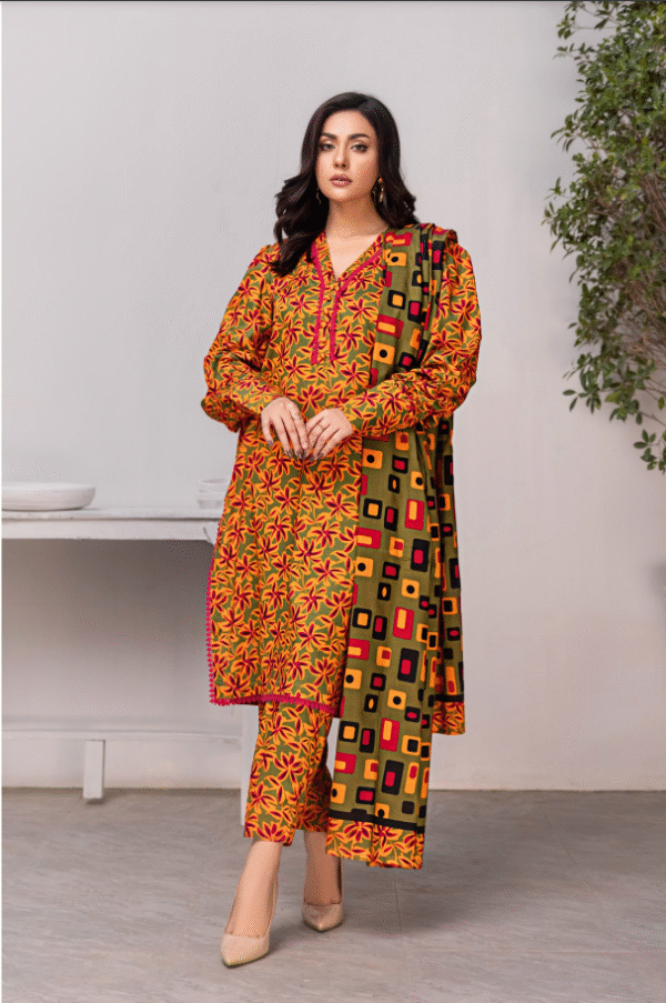 Soha By Orang Linen Vol 6 3pc | Juniper - Image 4