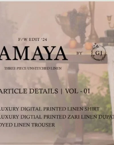 Amaya By Gull Jee Linen Collection Vol 1