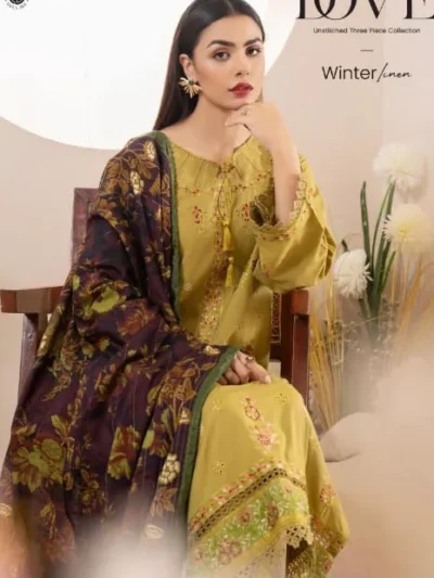 Dove by Gull Jee Embroidered Linen Collection Vol 1