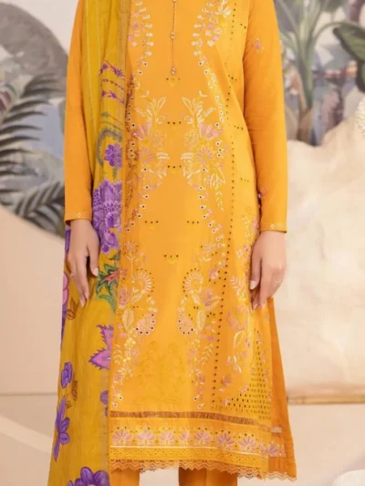 Dove by Gull Jee Embroidered Linen 3pc | BH796261524