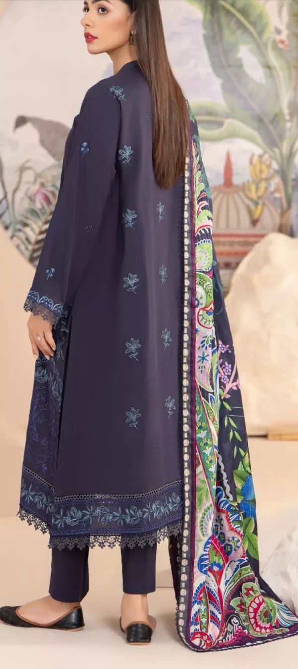Dove by Gull Jee Embroidered Linen 3pc | BH957511523 - Image 3