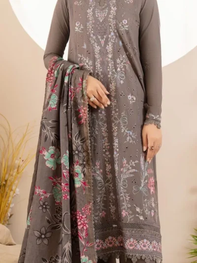 Dove by Gull Jee Embroidered Linen 3pc | BH113551522