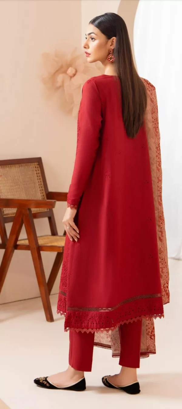 Dove by Gull Jee Embroidered Linen 3pc | BH274421490 - Image 3