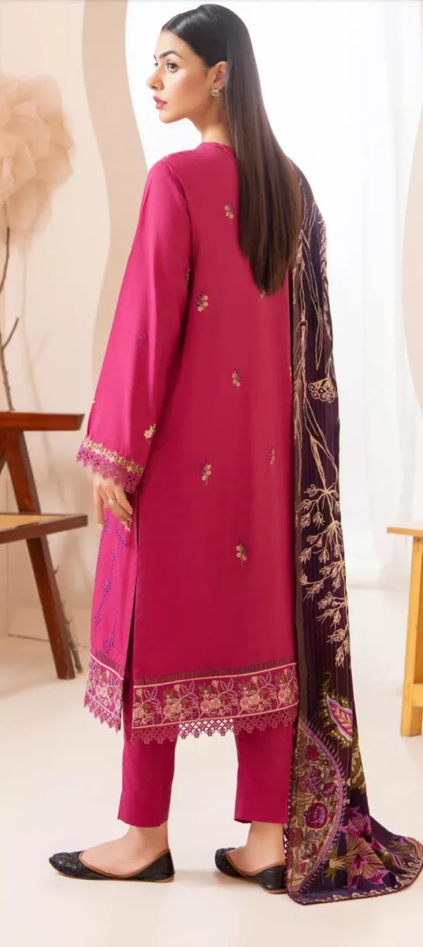 Dove by Gull Jee Embroidered Linen 3pc | BH679581519 - Image 2