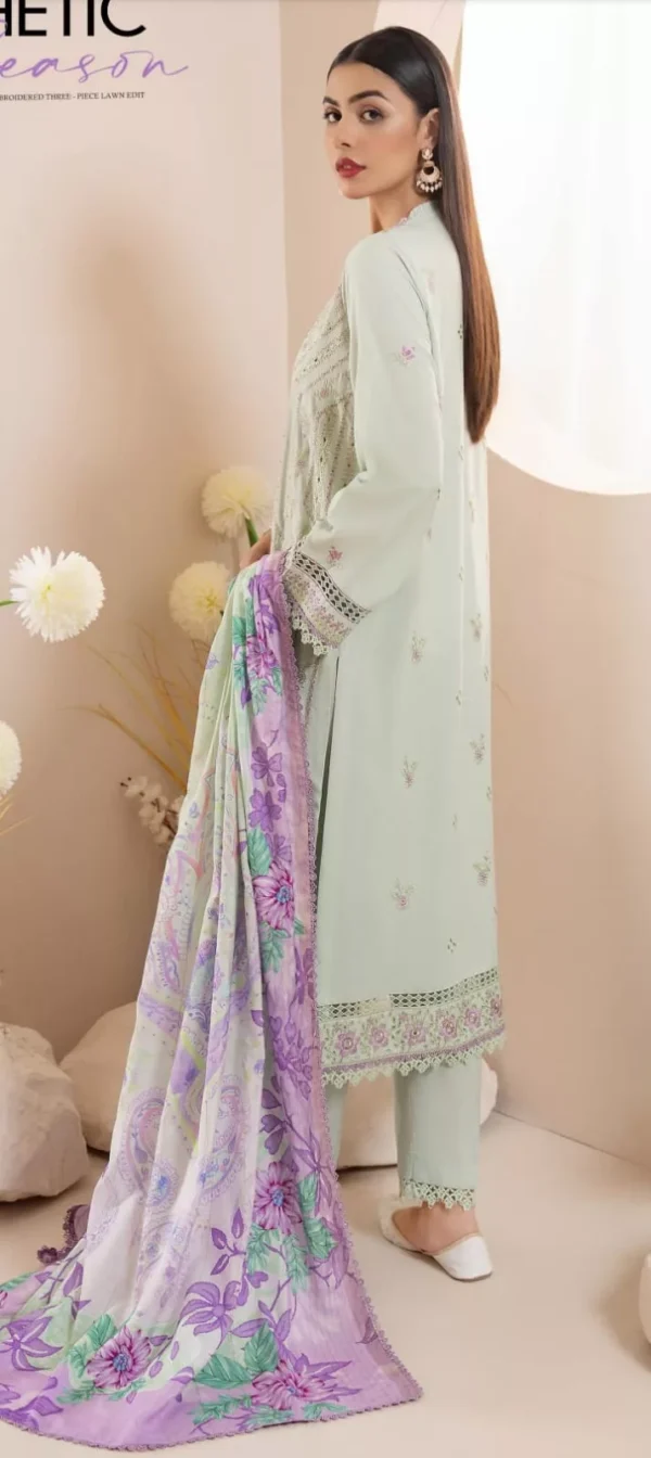 Dove by Gull Jee Embroidered Linen 3pc | BH886751516 - Image 2