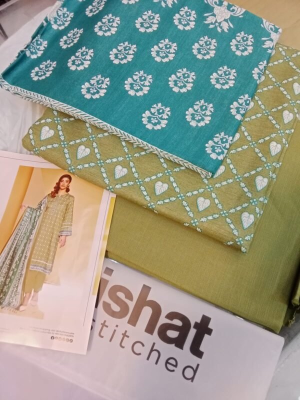 Nisha by Nishat Unstitched Khaddar Collection 3pc | 42105224-R - Image 3