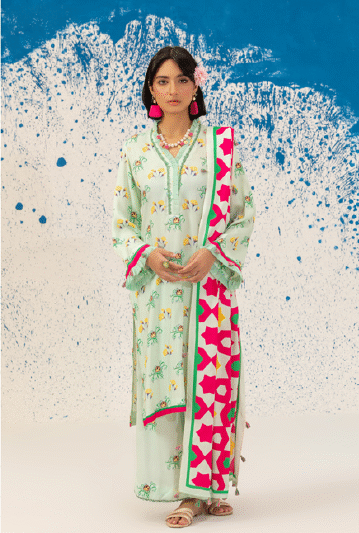 Paltar Thandi Raatien Linen 3pc | PF082407