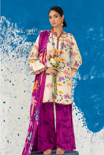 Paltar Thandi Raatien Linen 3pc | PF082409