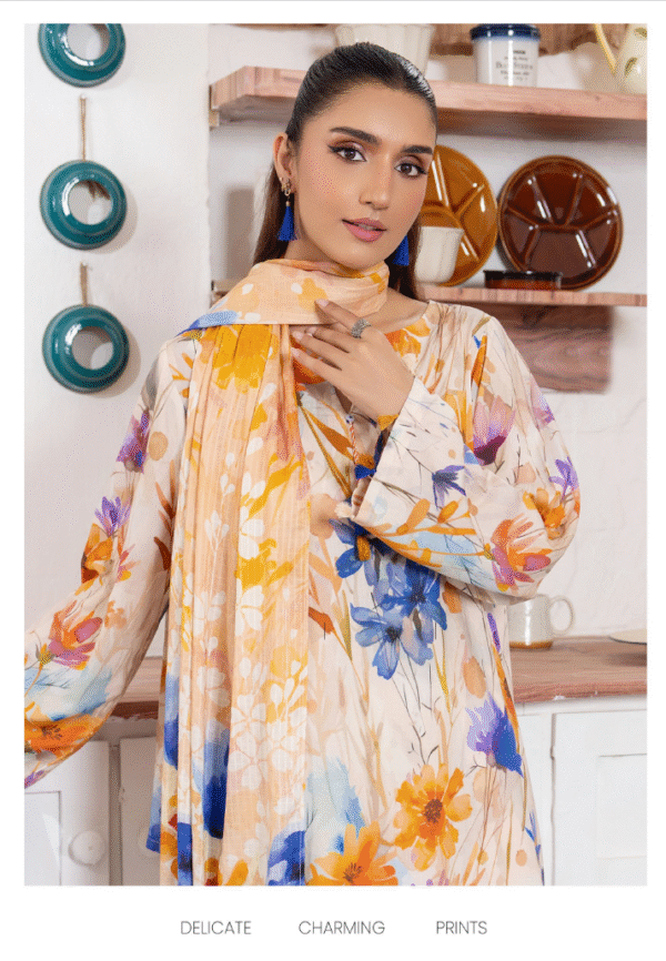 Zubi by Gull Jee Winter Collection 3pc | D#02 - Image 2