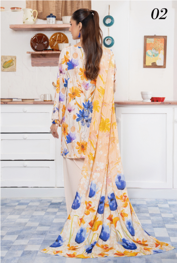 Zubi by Gull Jee Winter Collection 3pc | D#02 - Image 3