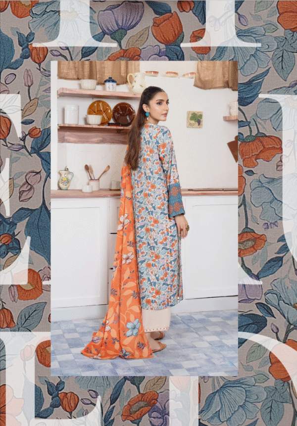 Zubi by Gull Jee Winter Collection 3pc | D#04 - Image 3