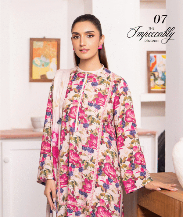 Zubi by Gull Jee Winter Collection 3pc | D#07 - Image 2