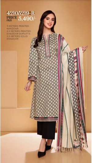 Nisha by Nishat Unstitched Khaddar Collection 3pc | 42105219-R