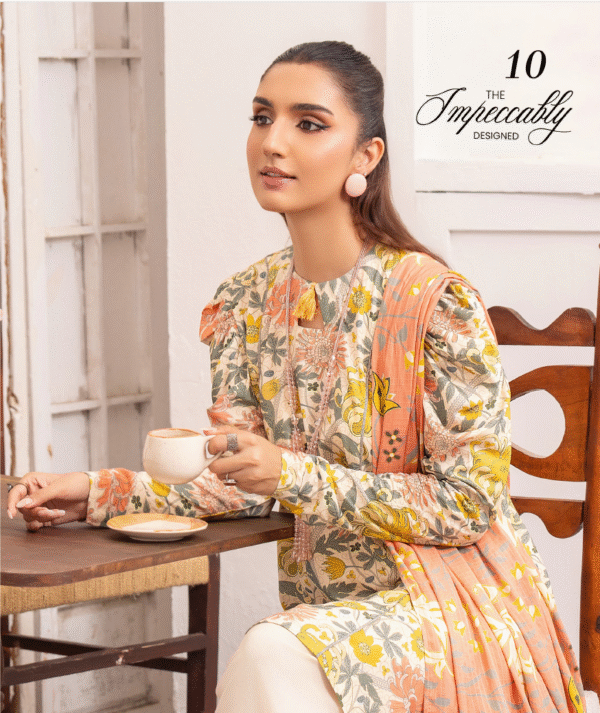 Zubi by Gull Jee Winter Collection 3pc | D#10 - Image 2