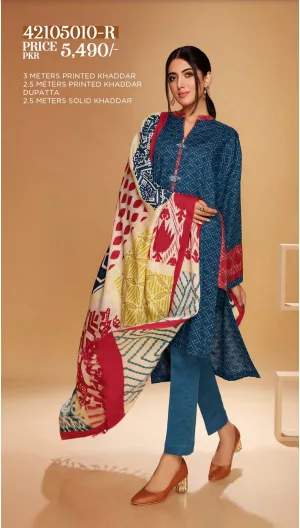Nisha by Nishat Unstitched Khaddar Collection 3pc | 42105010