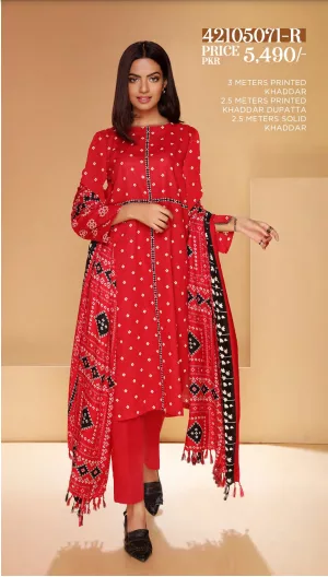 Nisha by Nishat Unstitched Khaddar Collection 3pc | 42105071-R