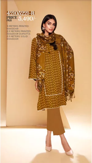 Nisha by Nishat Unstitched Khaddar Collection 3pc | 42105221-R