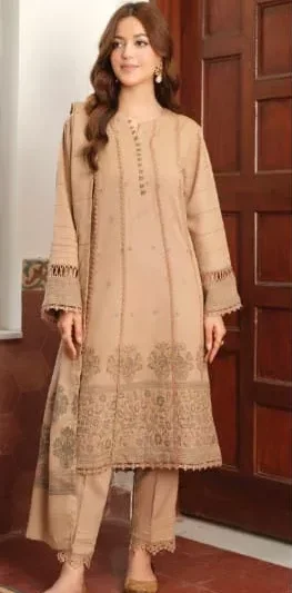 Johra Muscari Jacquard Winter Karandi 3pc | JH-612