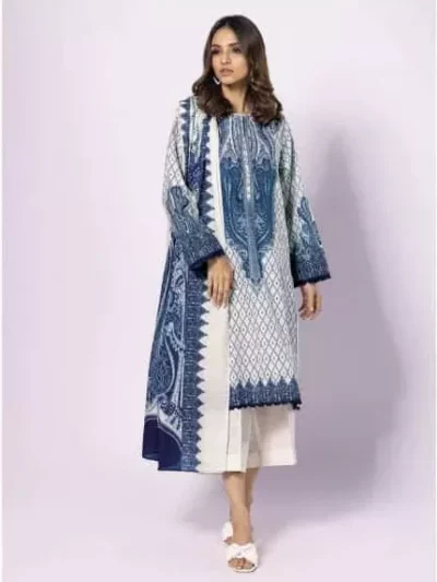 Khaadi Unstitched Khaddar Collection 3pc | ALK22435B