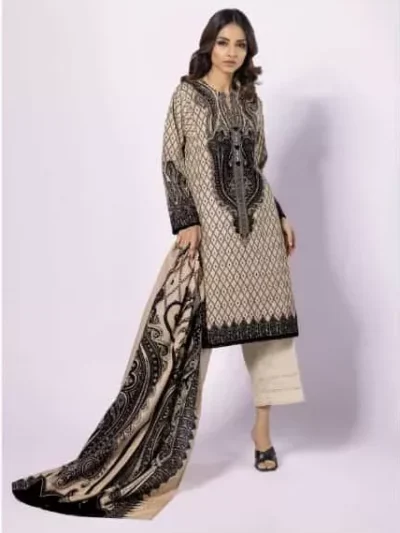 Khaadi Unstitched Khaddar Collection 3pc | ALK22435A