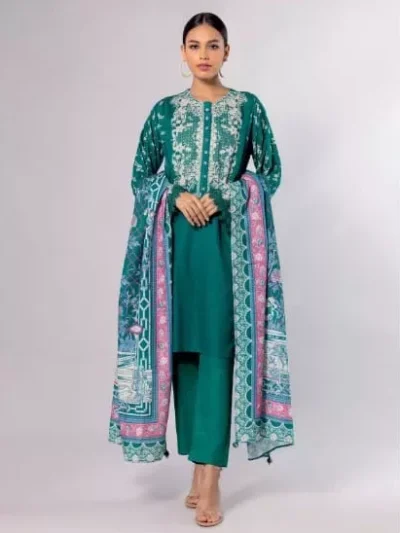 Khaadi Unstitched Khaddar Collection 3pc | ALK22412B