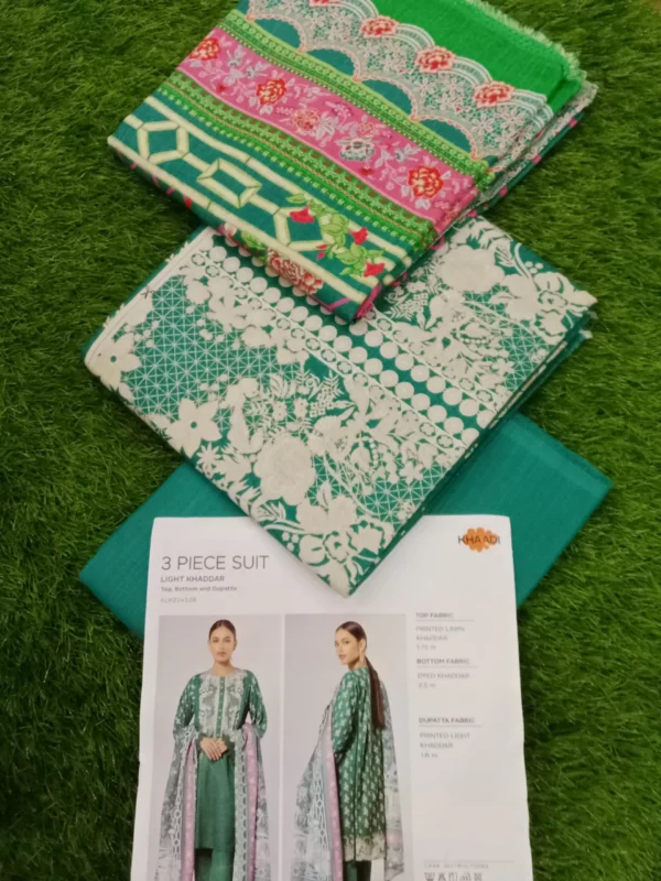Khaadi Unstitched Khaddar Collection 3pc | ALK22412B - Image 3