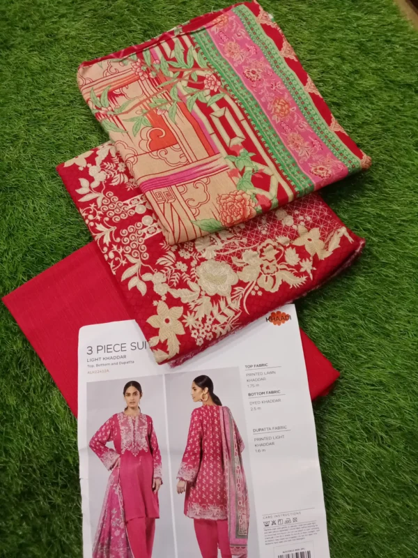 Khaadi Unstitched Khaddar Collection 3pc | ALK22412A - Image 3