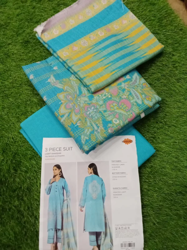Khaadi Unstitched Khaddar Collection 3pc | ALK22411B - Image 3